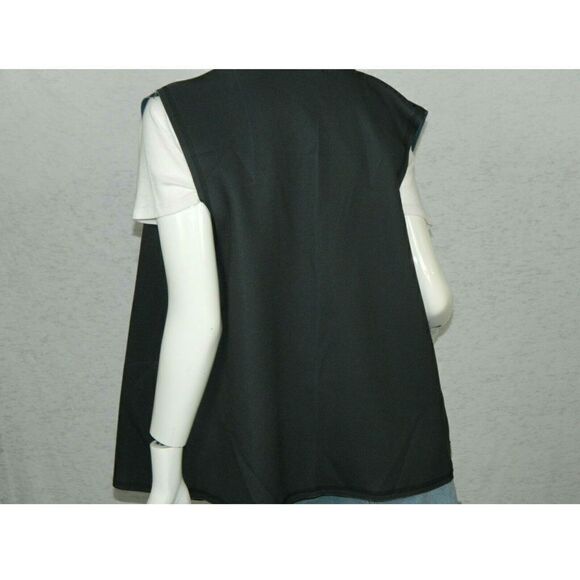 ALALA Vest Drape Front Athletic Black Blue Large‎ - Picture 6 of 9